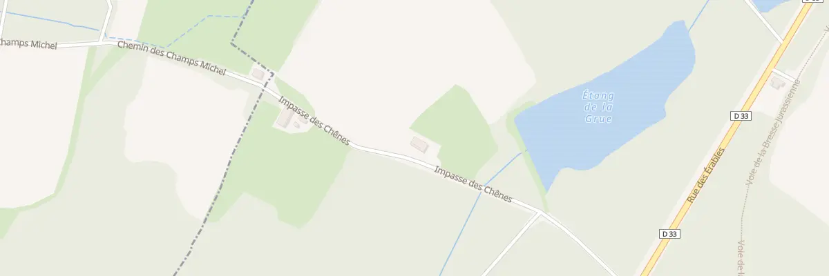 Plan du 2 Imp des Chênes à Chaumergy