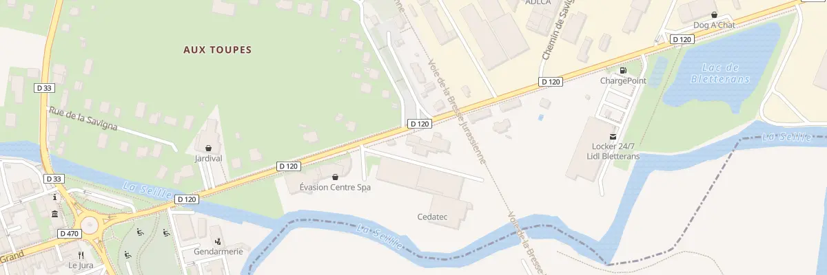 Plan du 6 Av Jean de Chalon-Arlay à Bletterans
