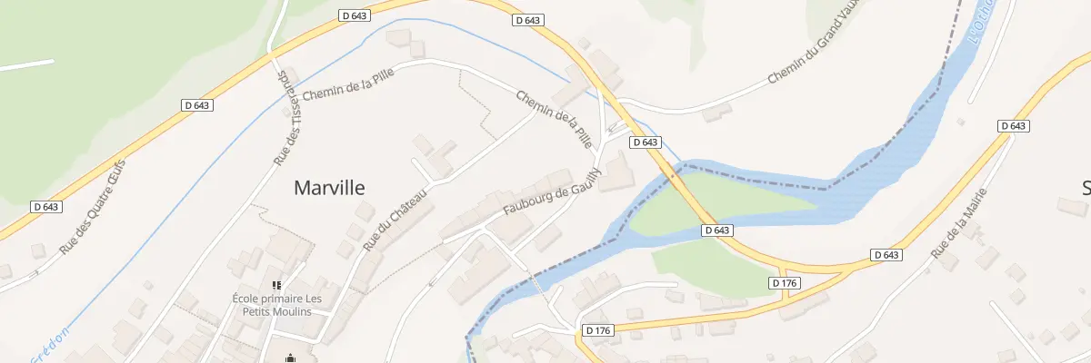 Plan du 3 Fg de Gauilly à Marville