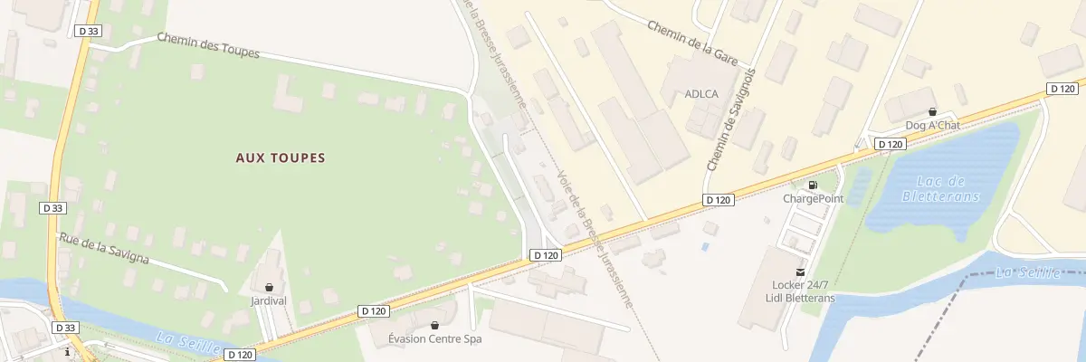 Plan du 6 Pl de la Gare à Bletterans
