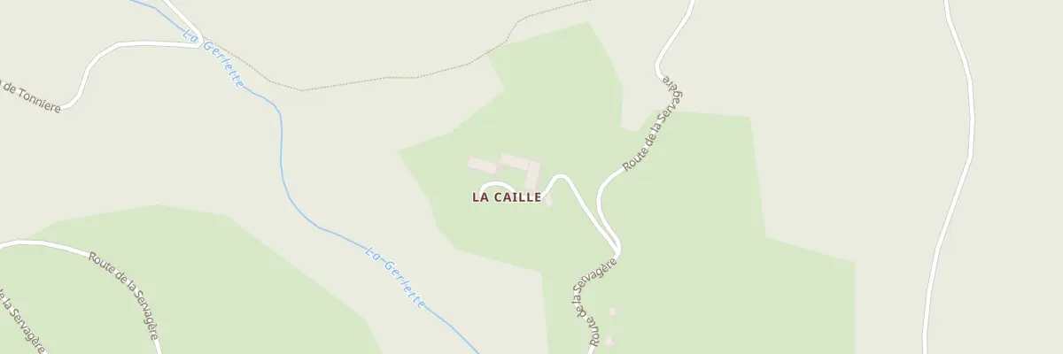 Plan du 5005 La Caille à Malleval-en-Vercors