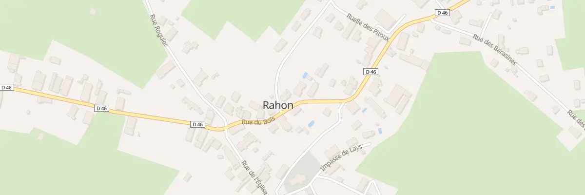 Plan du 11 Rue du Bois à Rahon