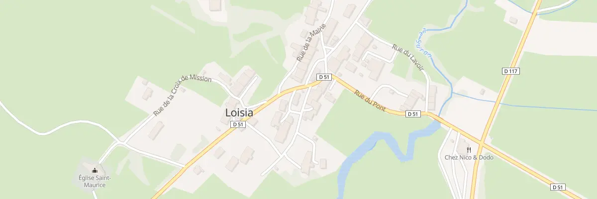 Plan du 1 Rue du Moulin à Loisia