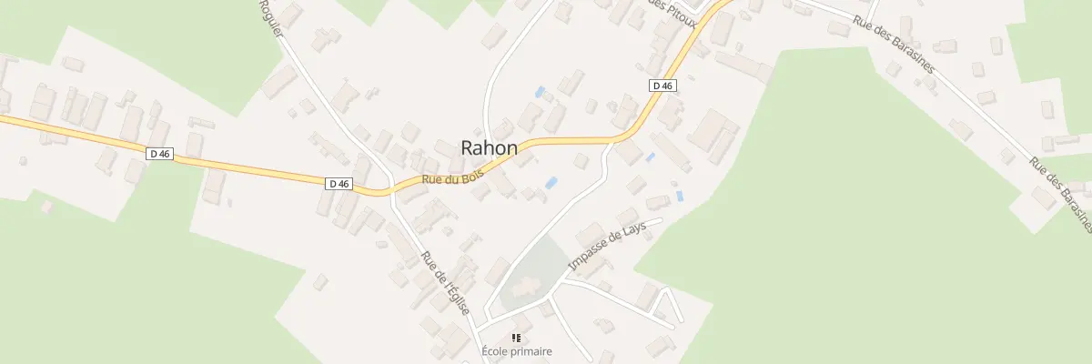 Plan du 8 Rue du Bois à Rahon