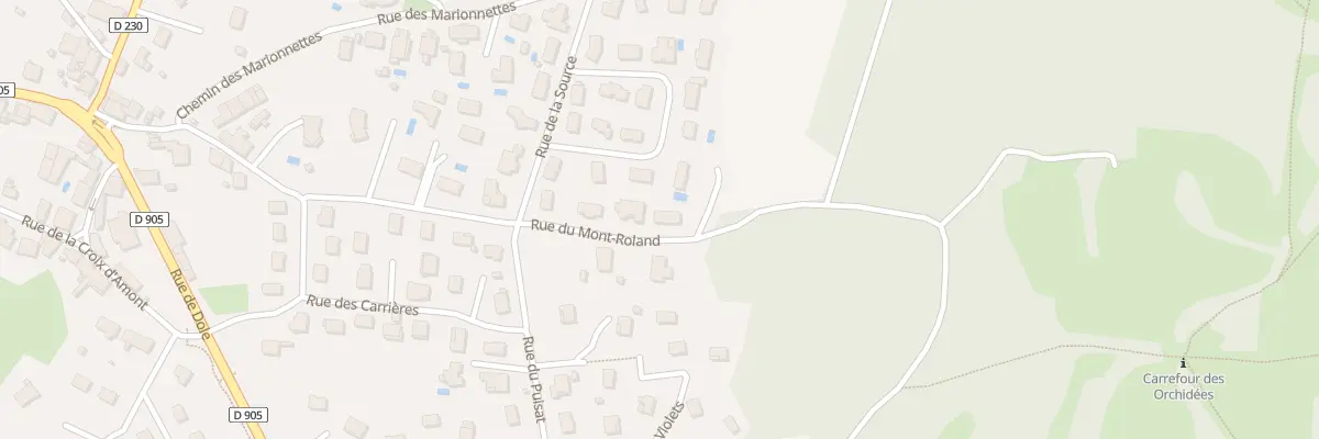 Plan du 30A Rue du Mont-roland à Sampans
