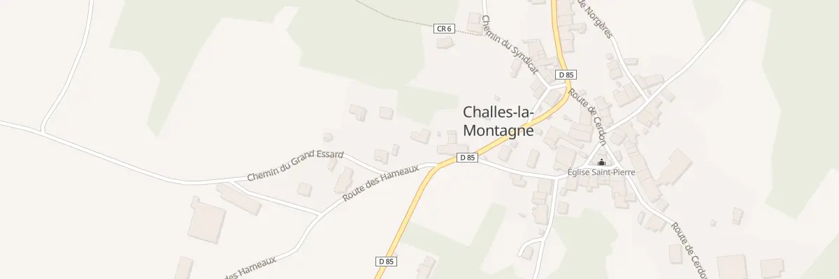 Plan du 32 Rte des Hameaux à Challes-la-Montagne