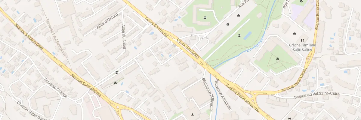 Plan du 122 Crs Gambetta à Aix-en-Provence