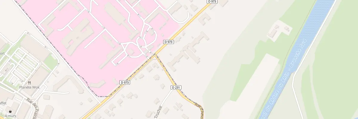 Plan de Rte Nationale Saint Ylie à Dole