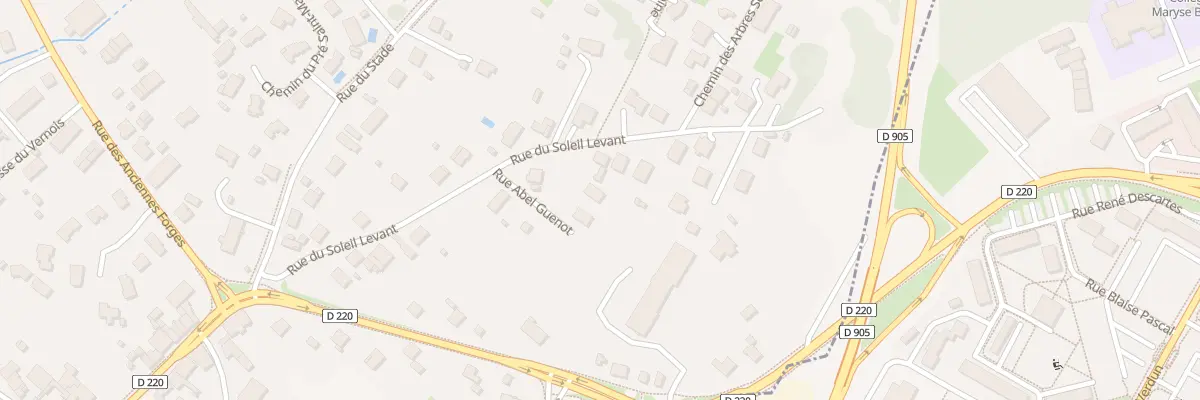 Plan du 1 Rue Abel Guenot à Foucherans