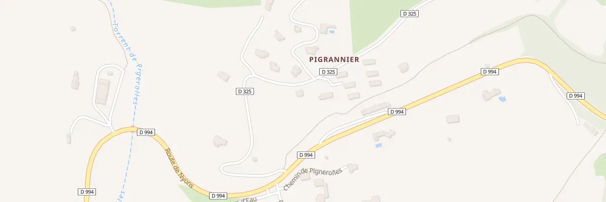 Plan du 5223 Pigranier à Rosans