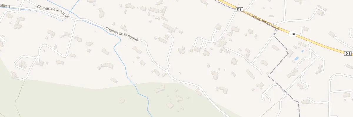 Plan du 1135B Che de la Roque à Simiane-Collongue