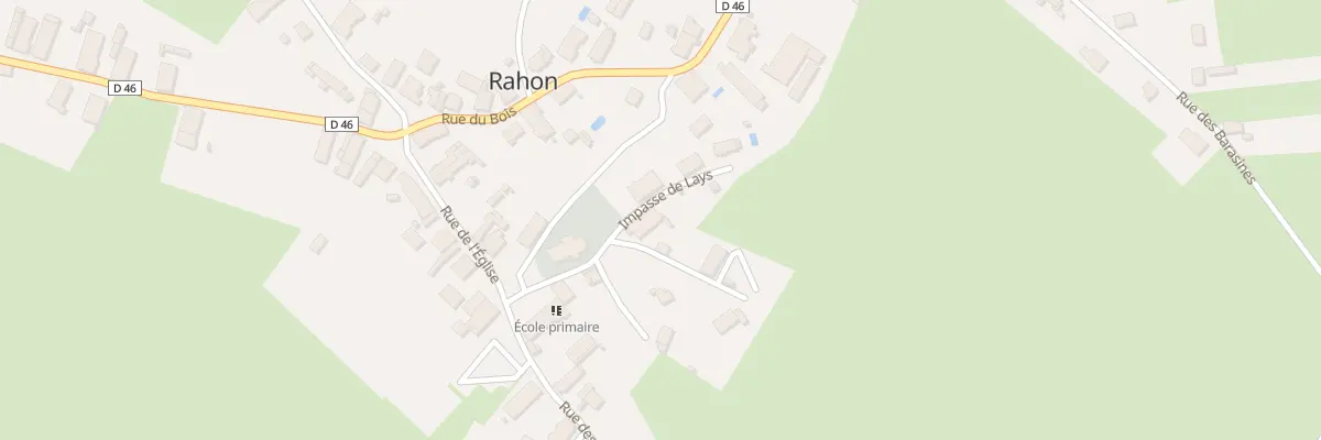 Plan du 1 Rue du Château à Rahon