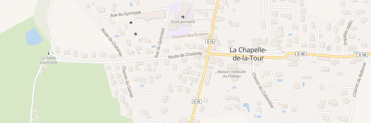 Plan du 55 Rte de Chatanay à La Chapelle-de-la-Tour