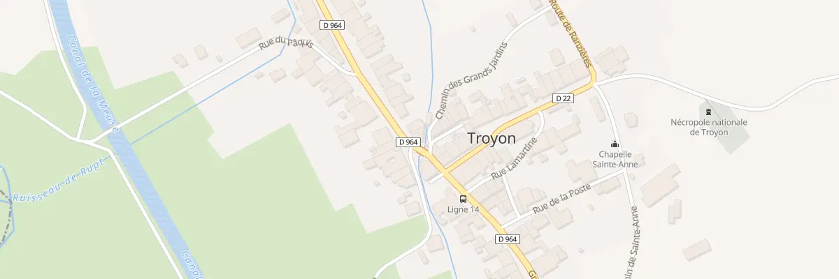 Plan du 26 Gr Grande Rue à Troyon