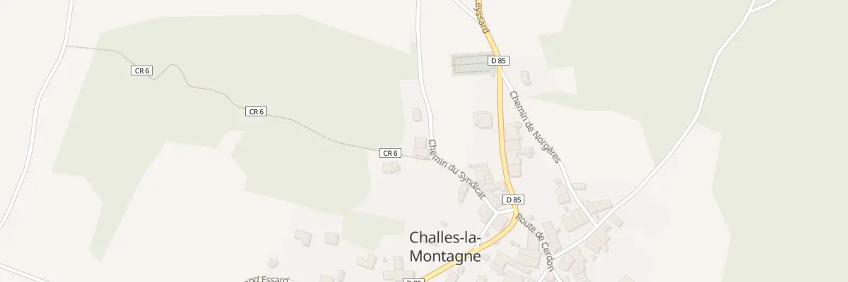 Plan du 5036 Grand Essart à Challes-la-Montagne