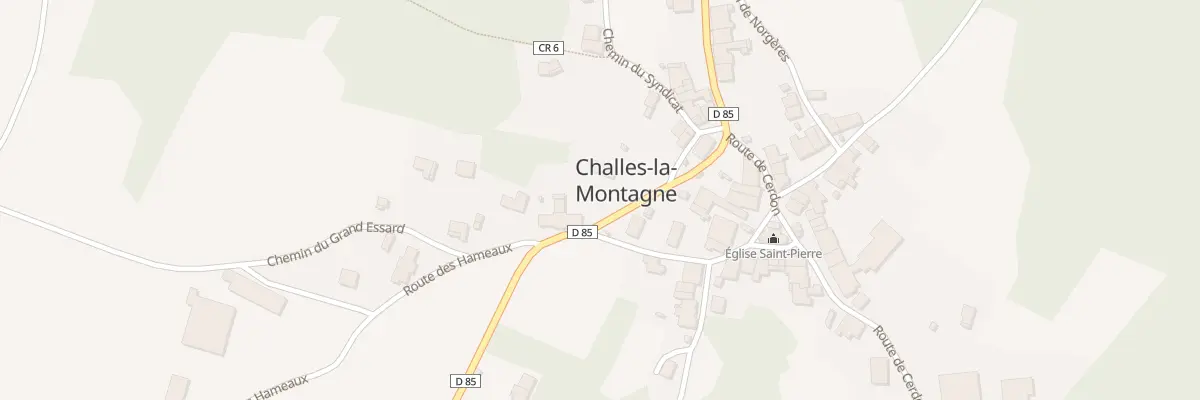 Plan du 5138 Au Platre à Challes-la-Montagne