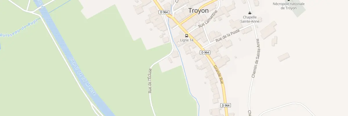 Plan du 1 Rue de l’Ecluse à Troyon
