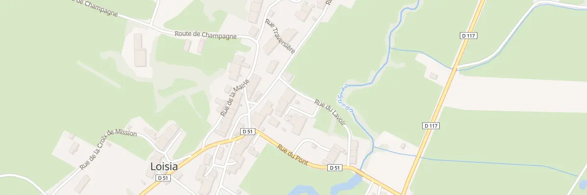 Plan du 4 Rue du Lavoir à Loisia