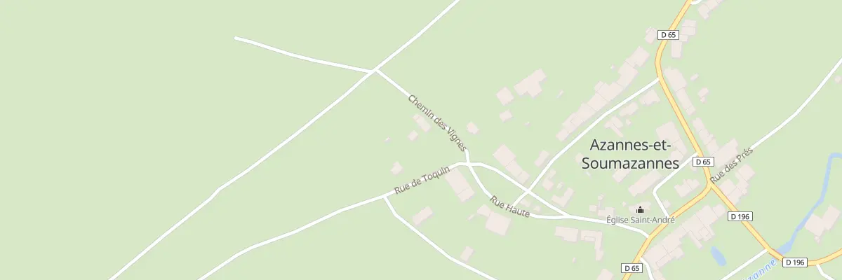 Plan du 2 Rue de Toquin à Azannes-et-Soumazannes
