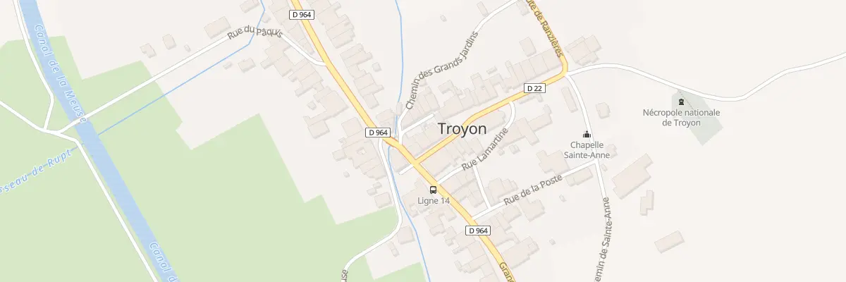 Plan du 1 Rue de la Mairie à Troyon