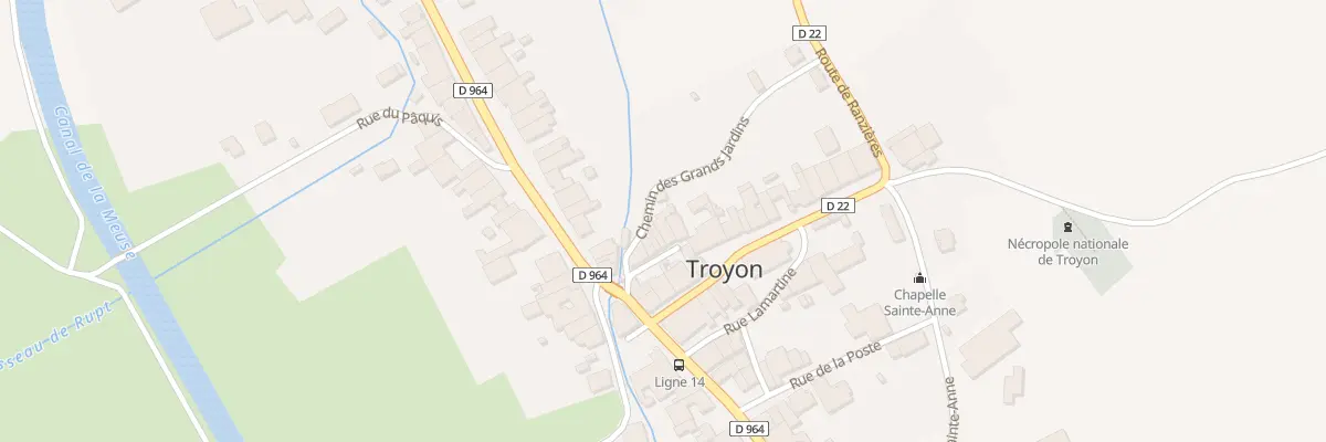Plan du 5 Rue du Moulin à Troyon