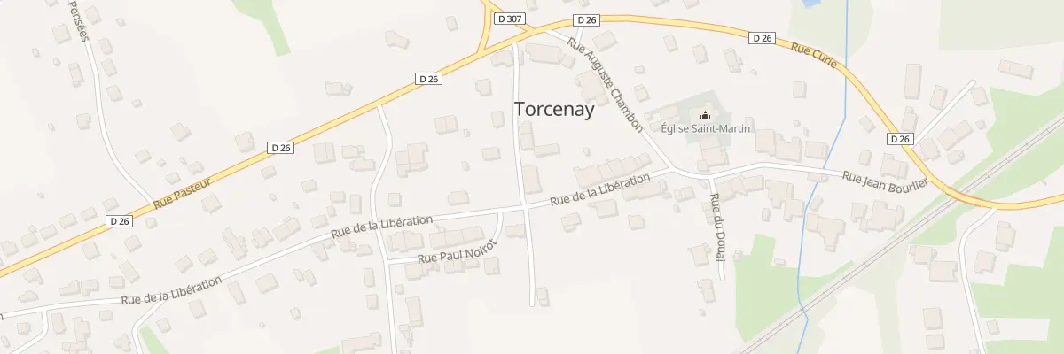 Plan du 6 Rue de la Liberation à Torcenay