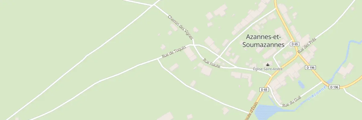 Plan du 1 Rue de Toquin à Azannes-et-Soumazannes
