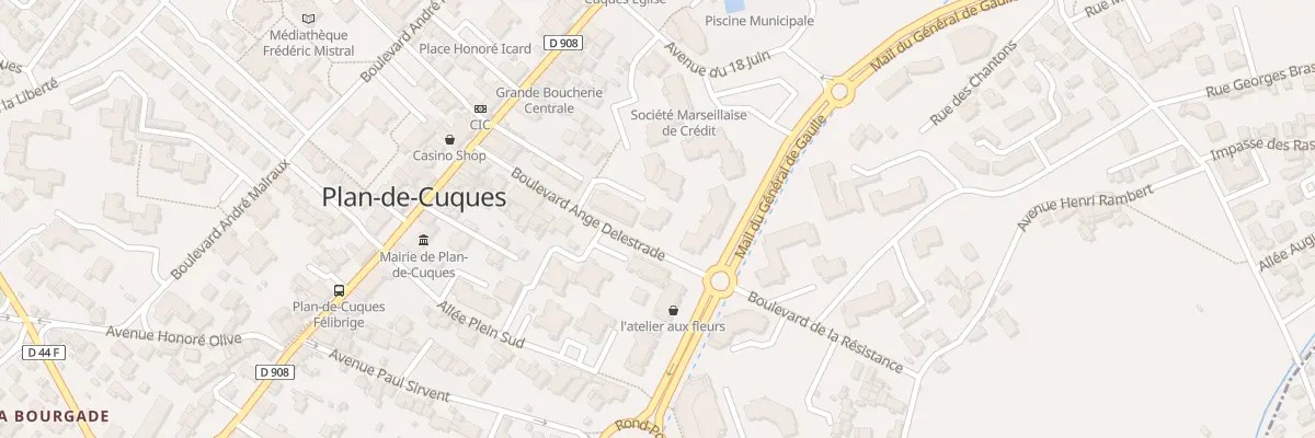 Plan du 9092 Bd Ange Delestrade à Plan-de-Cuques