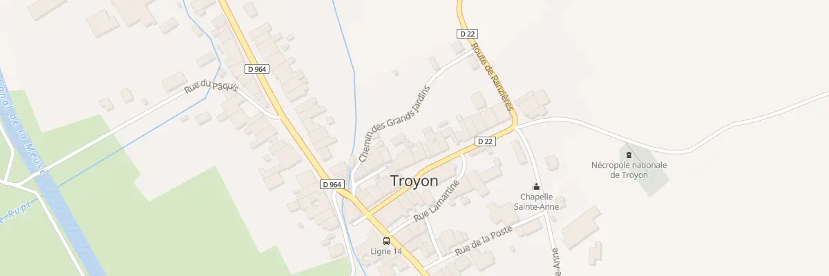 Plan du 11 Rue de la Mairie à Troyon