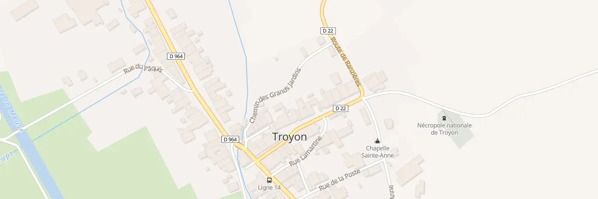 Plan du 15 Rue de la Mairie à Troyon
