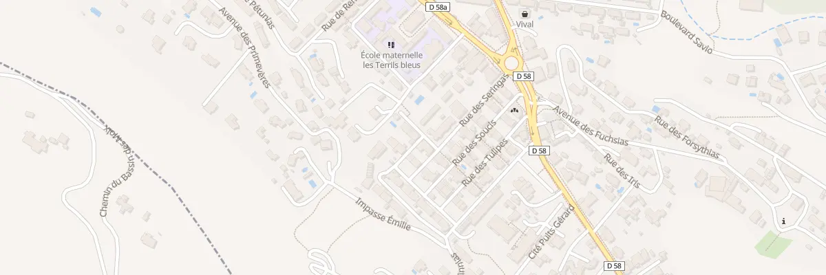 Plan du 2 Rue des Violettes Biver à Gardanne