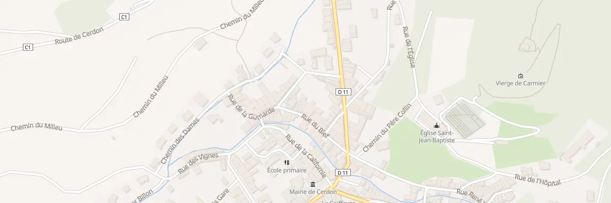 Plan du 100 Rue du Bief à Cerdon