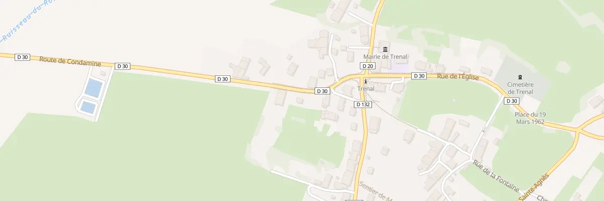 Plan du 1 Rte de Condamine à Trenal