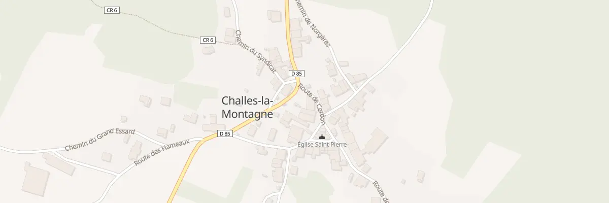 Plan du 5075 Au Village à Challes-la-Montagne