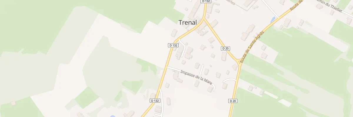 Plan du 3 Rte de Mallerey à Trenal