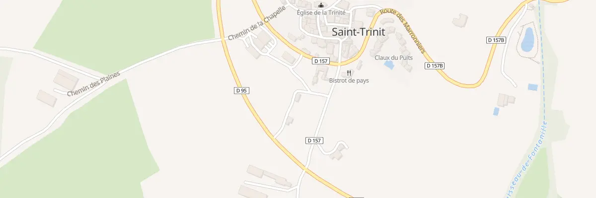 Plan du 5076 Les Plaines à Saint-Trinit