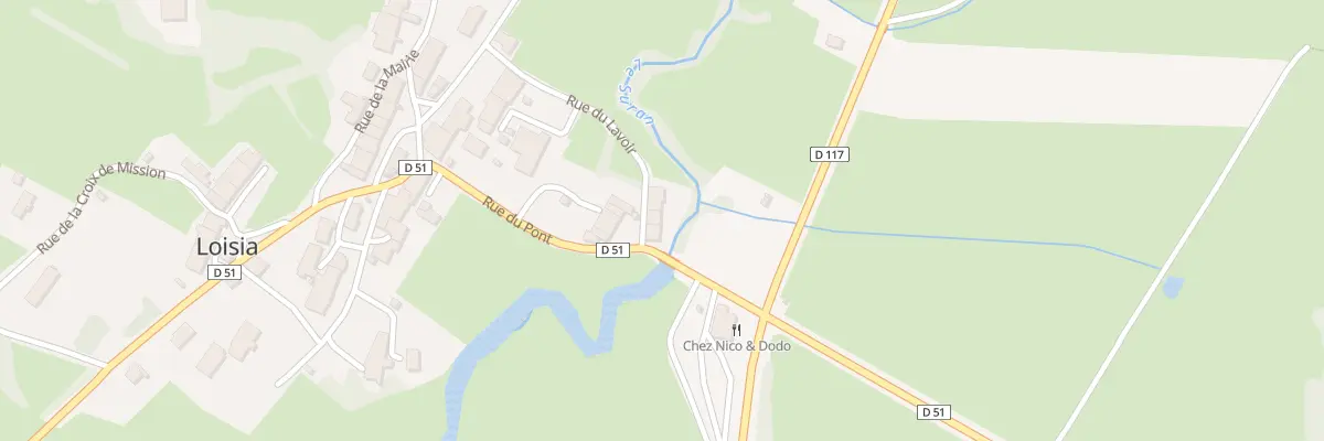 Plan du 2 Rue du Lavoir à Loisia