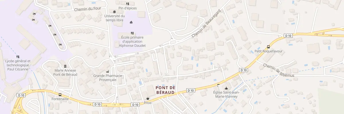 Plan du 36 Che de Beauregard à Aix-en-Provence