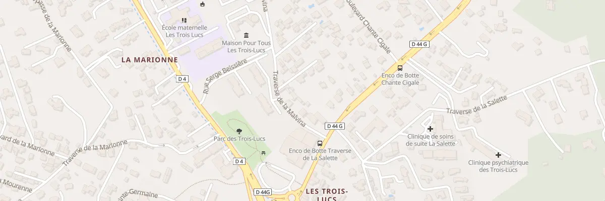 Plan du 10 Tsse de la Malvina à Marseille 12e Arrondissement