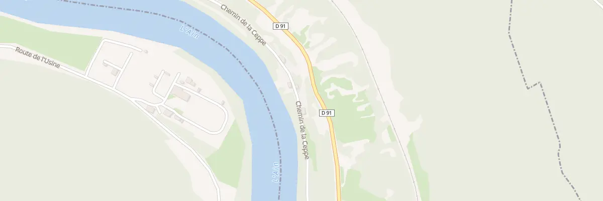 Plan du 861 Che de la Ceppe à Bolozon