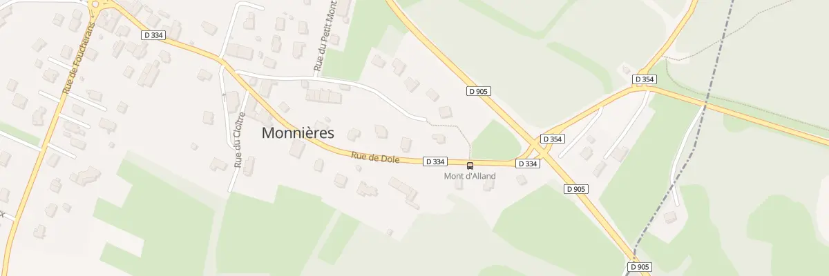 Plan du 11 Rue de Dole à Monnières