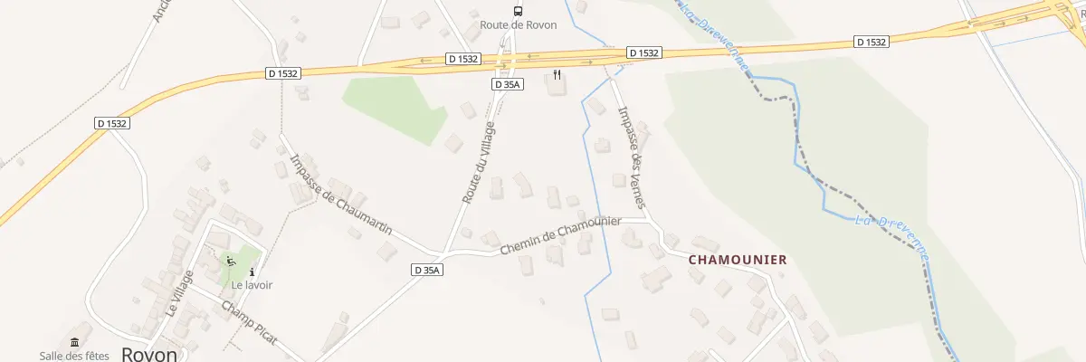 Plan du 107 Che de Chamounier à Rovon