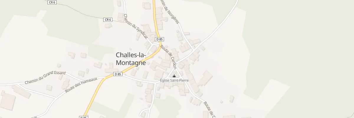 Plan du 5043 Au Village à Challes-la-Montagne