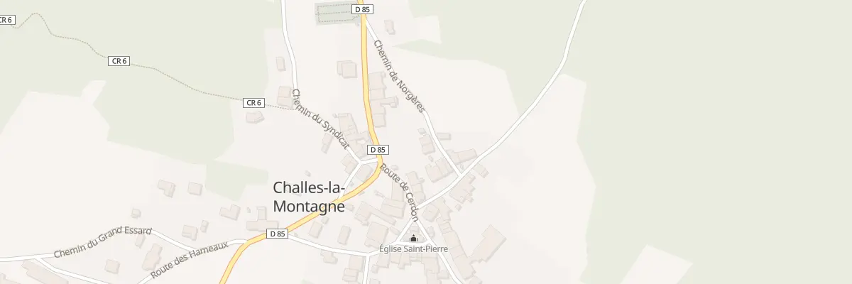 Plan du 53 Che de Norgeres à Challes-la-Montagne