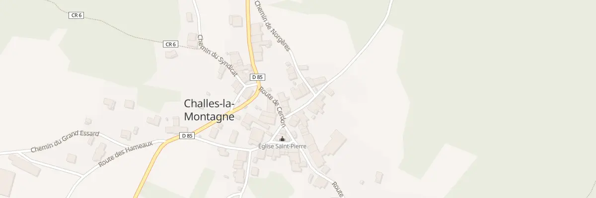 Plan du 39 Mte de la Carronnière à Challes-la-Montagne