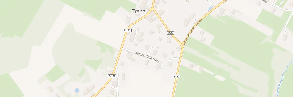 Plan du 5 Rte de Mallerey à Trenal