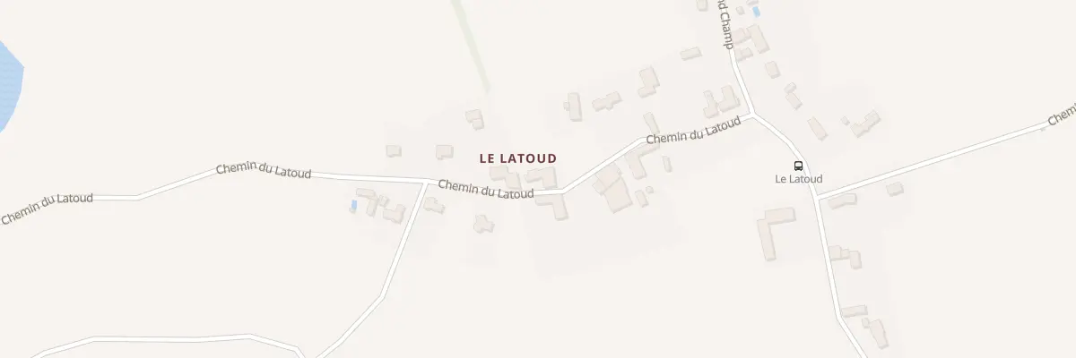 Plan du 83 Che du Latoud à Montagnieu