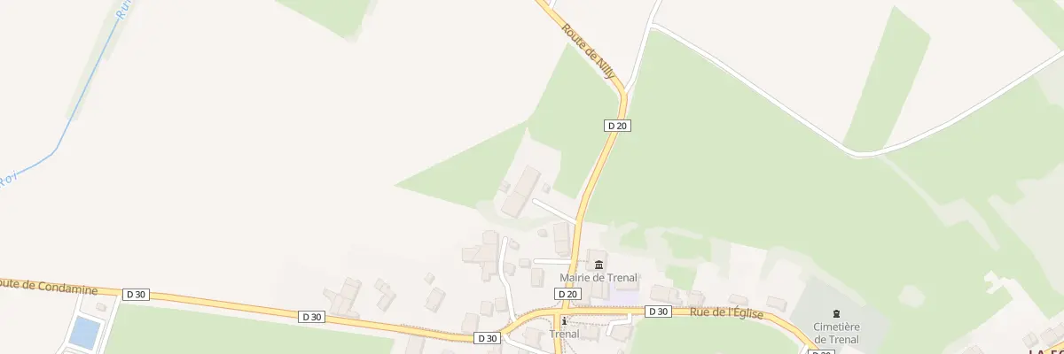 Plan du 9 Rte de Nilly à Trenal