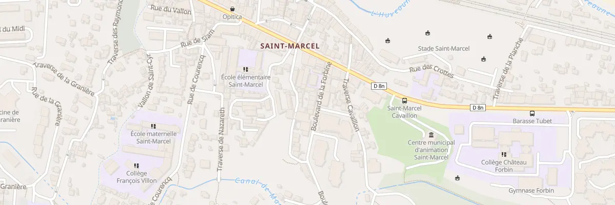 Plan du 14 Bd de la Forbine à Marseille 11e Arrondissement