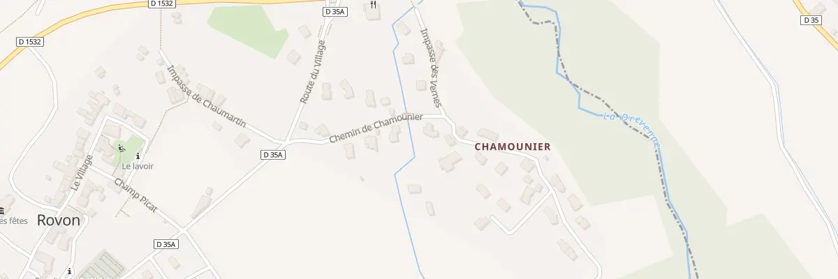 Plan du 164 Che de Chamounier à Rovon